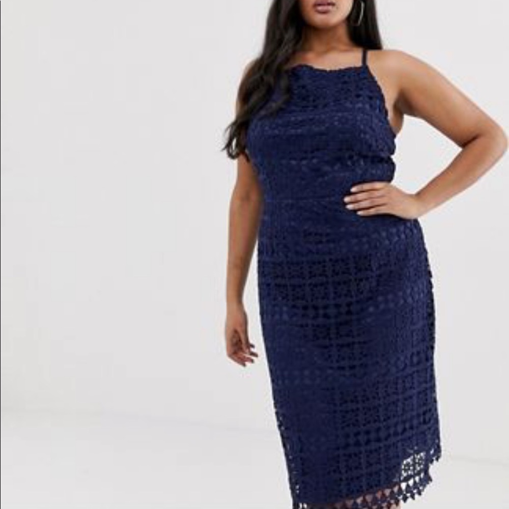 Club London Navy Dress Sz 18